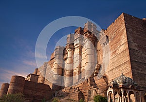 Mehrangarh Fort in Jodhpur, Rajasthan, India