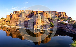 Mehrangarh Fort, Jodhpur, Rajasthan, India. Indian palace