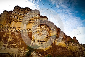 Mehrangarh Fort ramparts horizontal