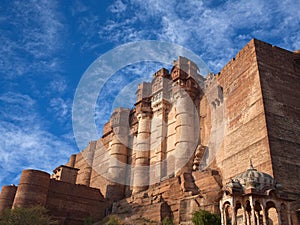 Mehrangarh or Mehran Fort in Jodhpur, Rajasthan, India