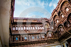 Mehrangarh or Mehran Fort, located in Jodhpur, Rajasthan, is one of the largest forts in India.