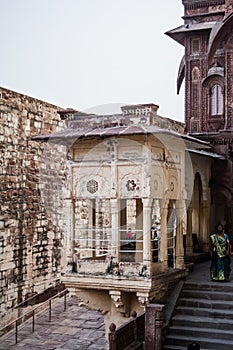 Mehrangarh or Mehran Fort, located in Jodhpur, Rajasthan, is one of the largest forts in India.