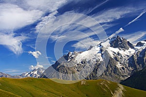 Meije peak in oisans, france