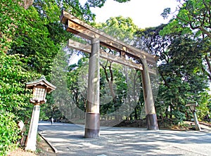Meiji Jingu Shrine in Shibuya, Tokyo