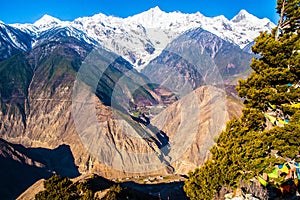 Meili(Meri) Snow Mountains and Lancang River Canyon photo