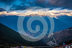 Meili Snow Mountain in Deqin, Yunnan, China