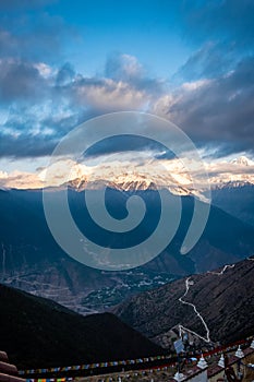 Meili Snow Mountain in Deqin, Yunnan, China