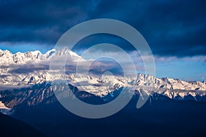 Meili Snow Mountain in Deqin, Yunnan, China