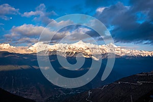 Meili Snow Mountain in Deqin, Yunnan, China