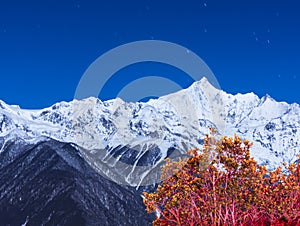 Meili snow mountain of yunnan China