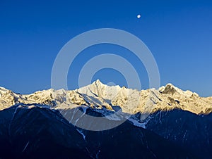 Meili snow mountain of yunnan China