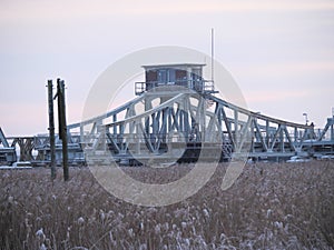 The Meiningen bridge near Ziingst connecting the Darss peninsula with the mainland photo