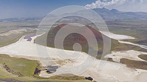 Meke Crater Lake in Konya - Turkey. Aerial View