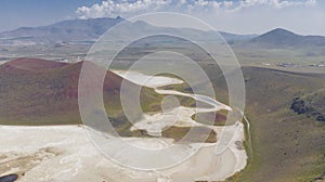 Meke Crater Lake in Konya - Turkey. Aerial View