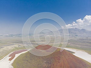 Meke Crater Lake in Konya - Turkey. Aerial View