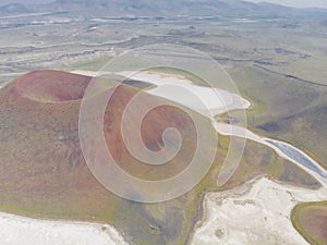 Meke Crater Lake in Konya - Turkey. Aerial View