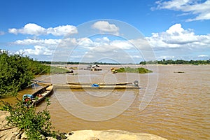 Mekong Rive and small ship