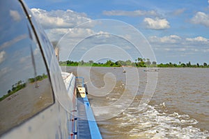 Mekong River cambodia Vietnam Asia Long Tail tropic