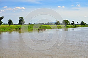 Mekong River cambodia Vietnam Asia Long Tail tropic