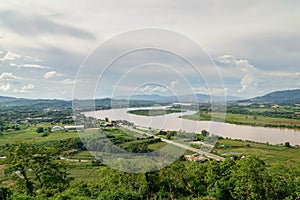 Mekong river  at Chiang Saen district , Thailand