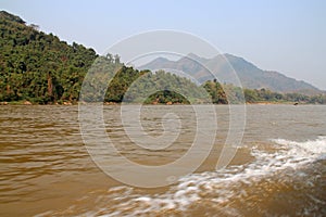 mekong river closed to luang prabang (laos)
