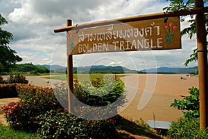 Mekong river at Golden Triangle. Sop Ruak, Thailand