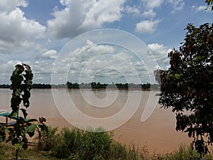 Mekong river in Isaan Thailand