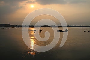 mekong river at khong island (laos)