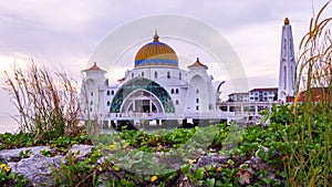 Melaka Straits Mosque in Malaysia