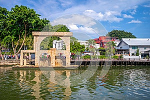 Melaka Sultanate Watermill in malacca, malaysia