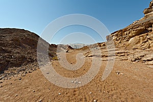 Melancholy and emptiness of the desert in Israel.