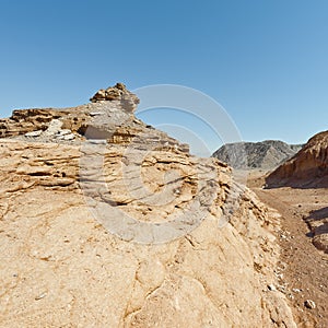 Melancholy and emptiness of the desert in Israel.