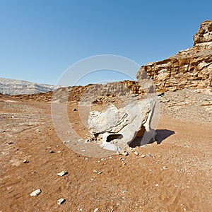 Melancholy and emptiness of the desert in Israel.