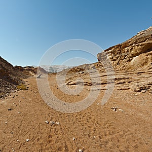 Melancholy and emptiness of the desert in Israel.