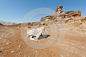 Melancholy and emptiness of the desert in Israel