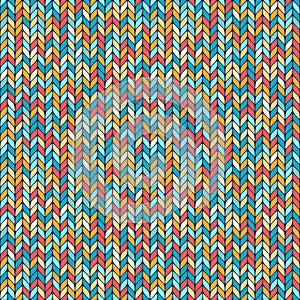 Melange knitted seamless background pattern