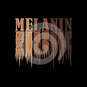 Melanin black african american - Juneteenth vector design