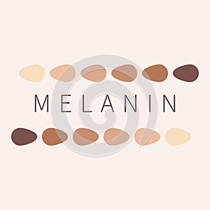 Melanin skin tone color palette scheme design