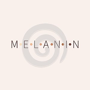 Melanin skin tone color palette scheme design photo