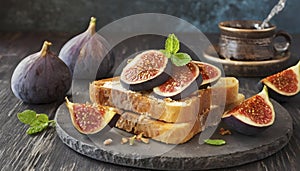 Melba Toast Delights with Fig Infusions.