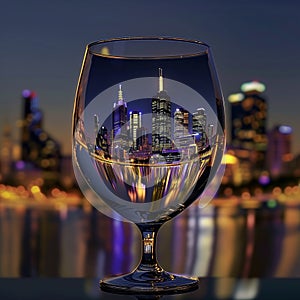 Melbourne Australia City Diorama Part of our cities in a glass series