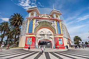 Luna Park amuzement park in Melbourne, Australia