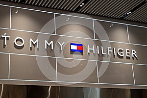 Melbourne, Australia: 12-5-2023: Tommy Hilfiger Store Sign