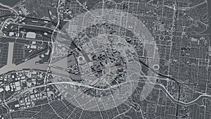 Melbourne city 3d map.