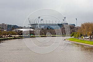 Melbourne Cricket Ground and Yarra River, Victoria, Australia