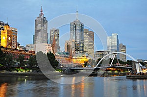 Melbourne at dusk