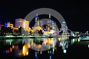 Melbourne at night photo