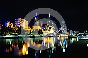 Melbourne at night