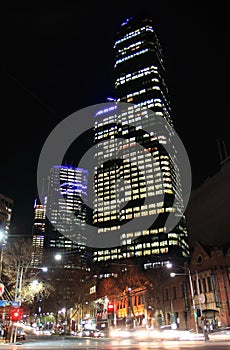 Melbourne night cityscape