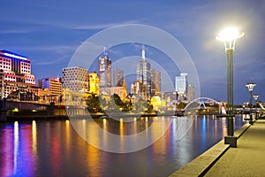 Melbourne Skyline at Twilight